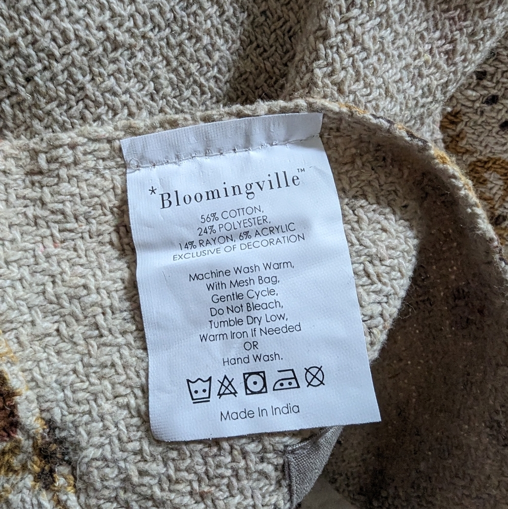 Medallion printed throw blanket - Picture 4 of 9